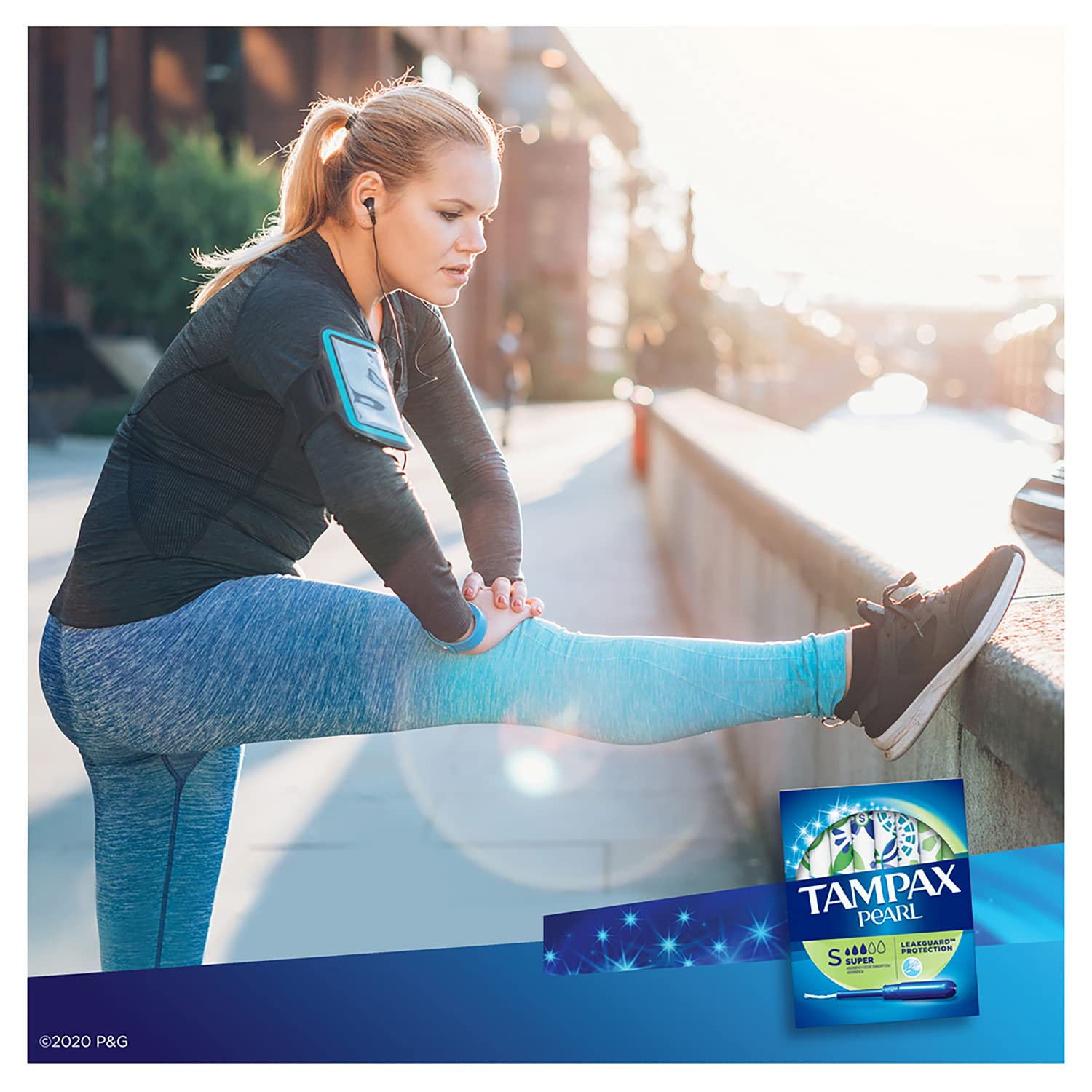 tampon tampax pearl super absorbency plastic applicator individually wrapped packaging type box