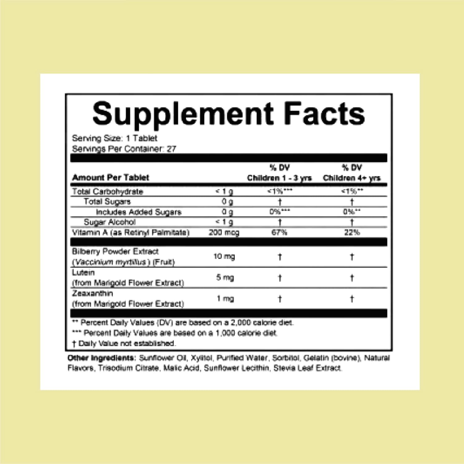 childlife essentials healthy vision soft melts 1 each 27 tab