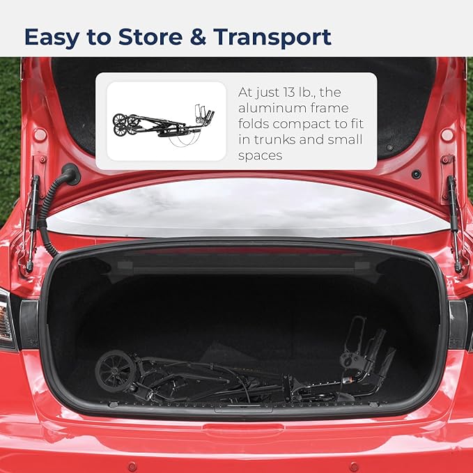 aluminum rollator w loop brake black 4 wheel