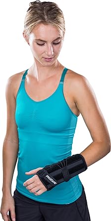 Wrist Brace ProCare Quick-Fit Wrist II Preformed Aluminum / Foam / Nylon Left Hand Black One Size Fits Most, Packaging Type- Each