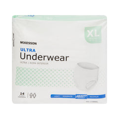 Unisex Adult Absorbent Underwear McKesson Ultra Pull On with Tear Away Seams X-Large Disposable Heavy Absorbency | 4G/Case