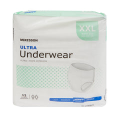 Unisex Adult Absorbent Underwear McKesson Ultra Pull On with Tear Away Seams 2X-Large Disposable Heavy Absorbency | 4BG/Case