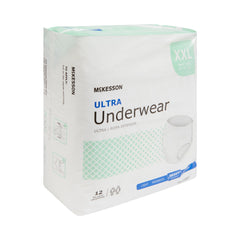 Unisex Adult Absorbent Underwear McKesson Ultra Pull On with Tear Away Seams 2X-Large Disposable Heavy Absorbency | 4BG/Case