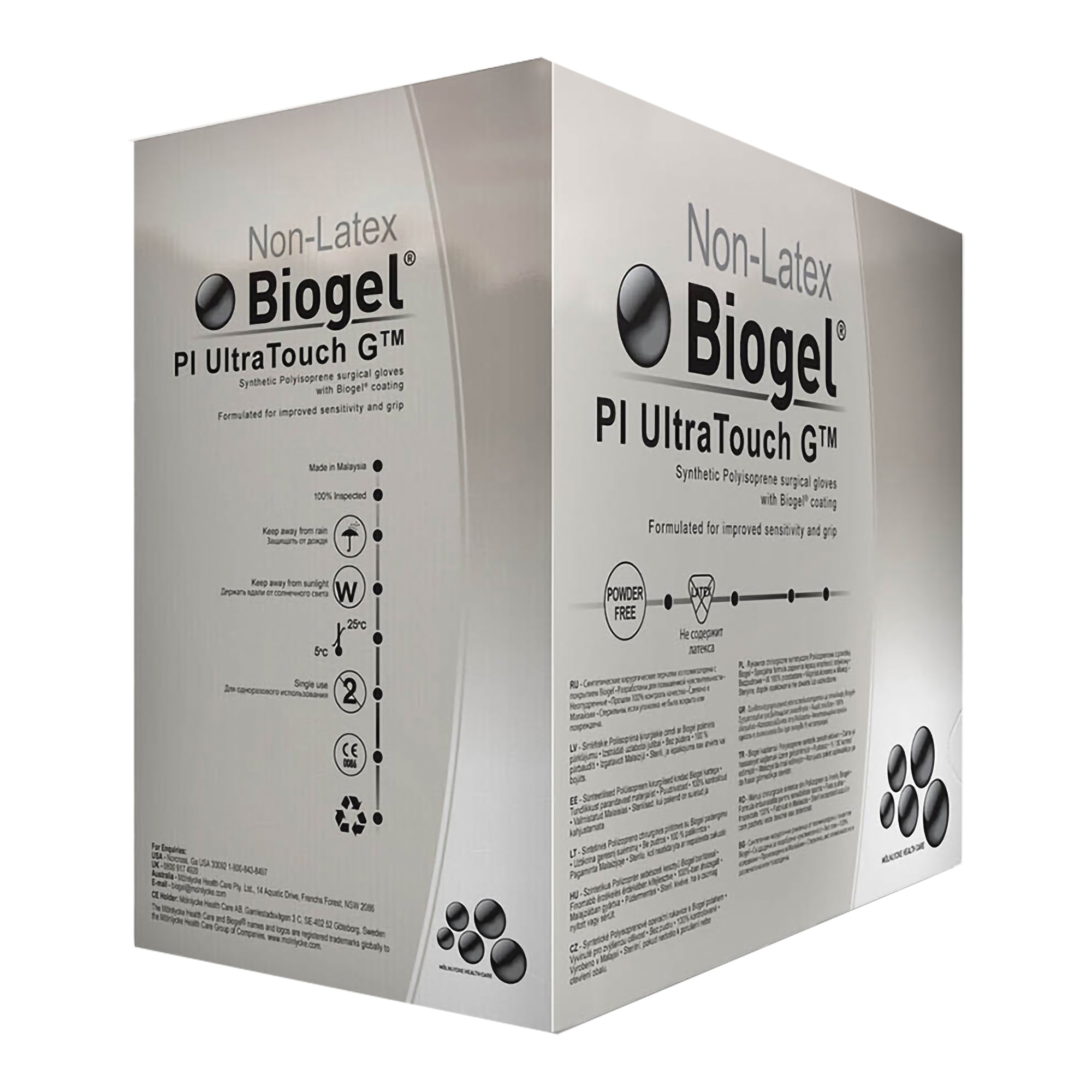Surgical Glove Biogel PI UltraTouch G Size 7.5 Sterile Polyisoprene Standard Cuff Length Micro-Textured Straw Chemo Tested | 50Pair/Box