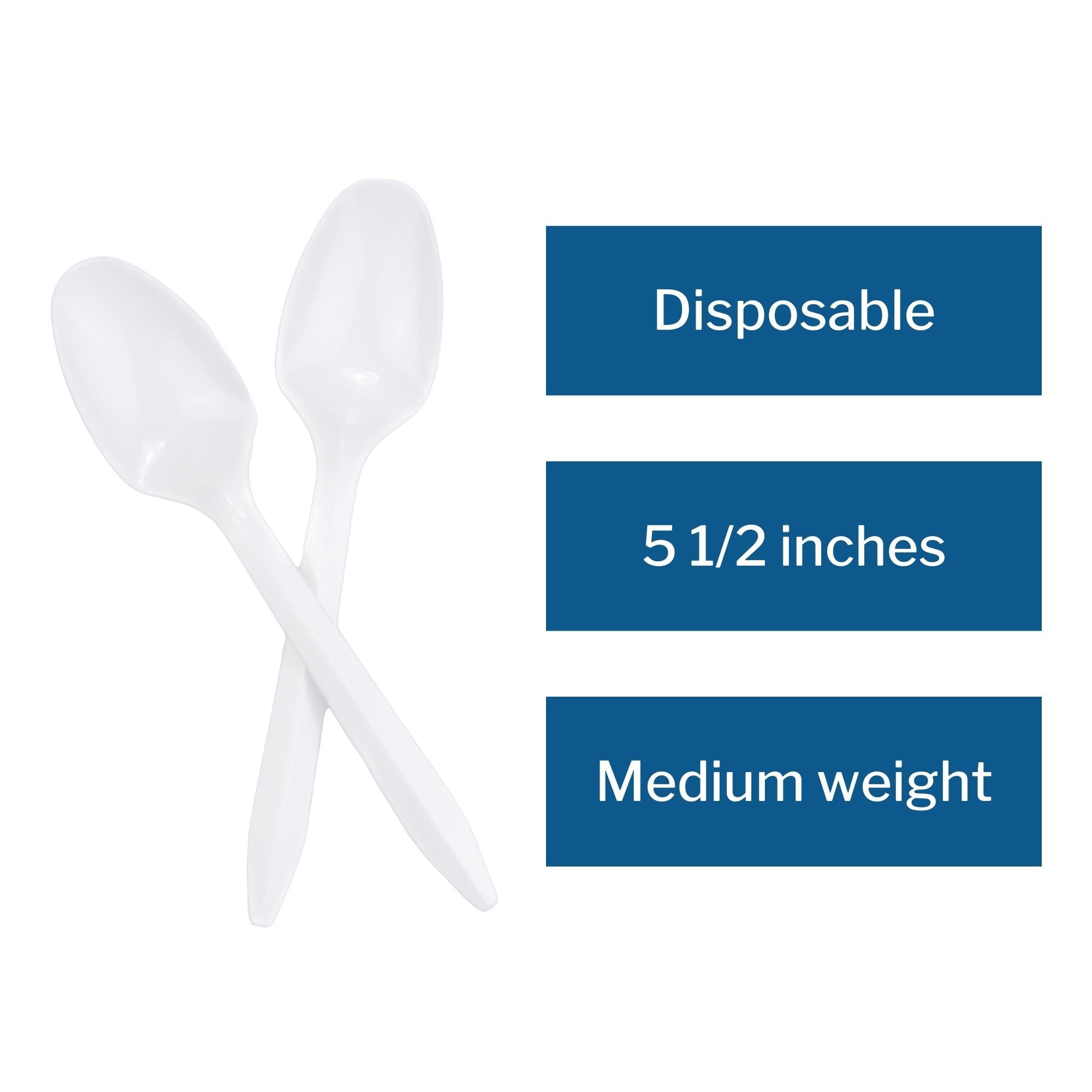 Spoon McKesson General Purpose White Polypropylene, Packaging Type- Case