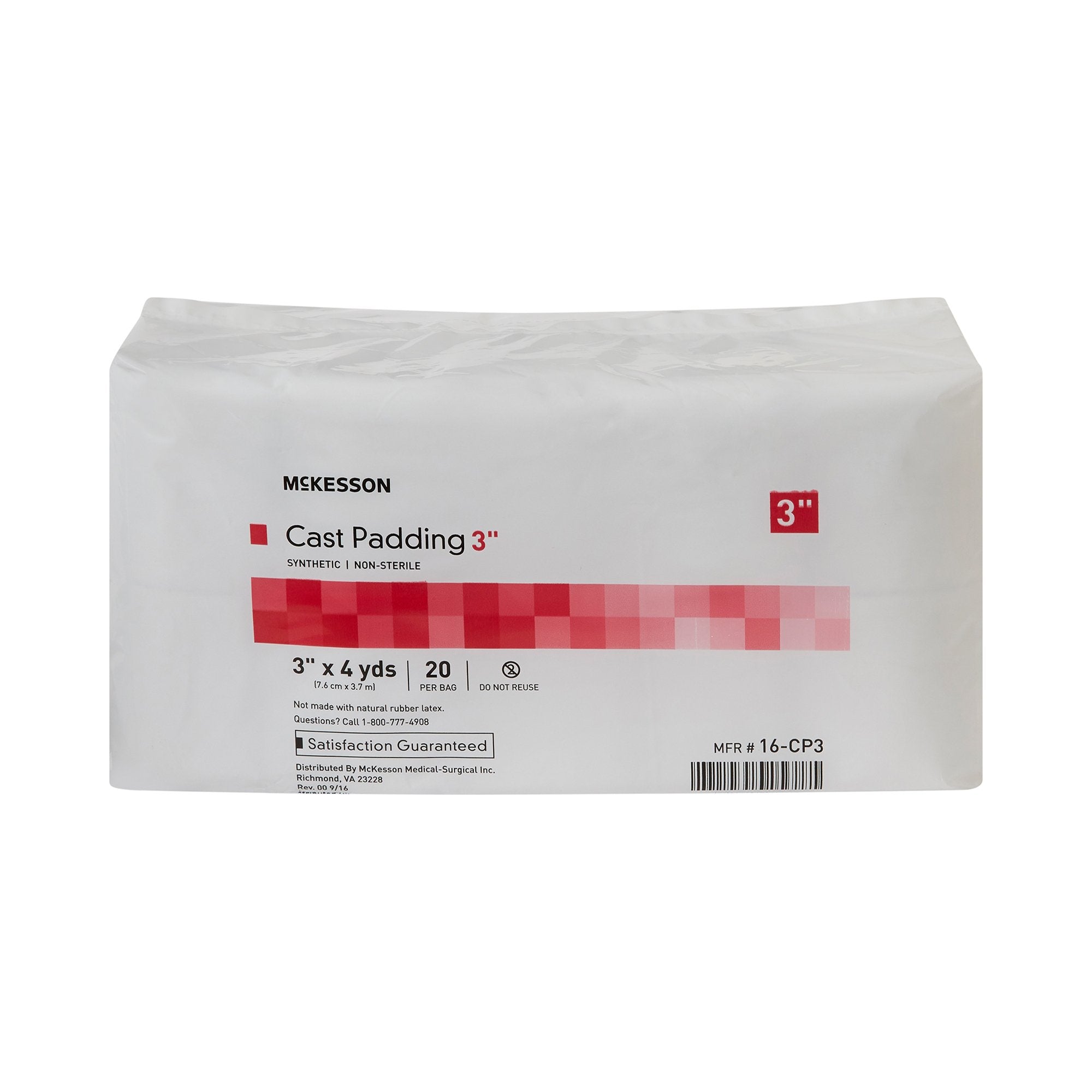 Cast Padding Undercast McKesson 3 Inch X 4 Yard Polyester NonSterile, Packaging Type- Case