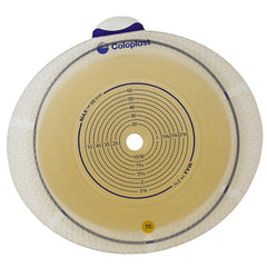 Ostomy Barrier SenSura Flex Xpro Trim to Fit, Standard Wear Double Layer Adhesive 70 mm Flange Yellow Code System 3/8 to 2-3/4 Inch Opening | 10/Box