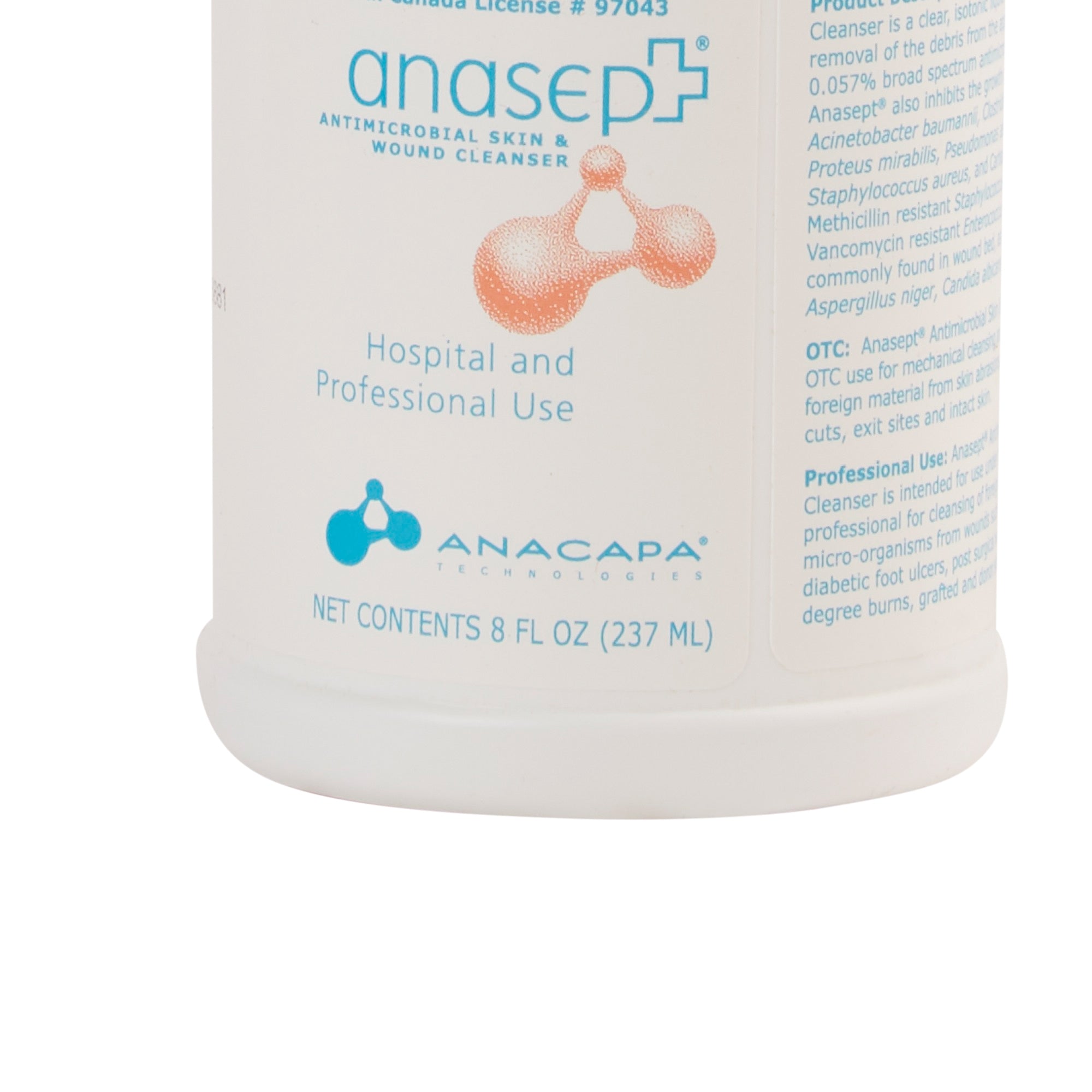 Wound Cleanser Anasept 8 oz. Pump Bottle NonSterile Antimicrobial, Packaging Type- Case