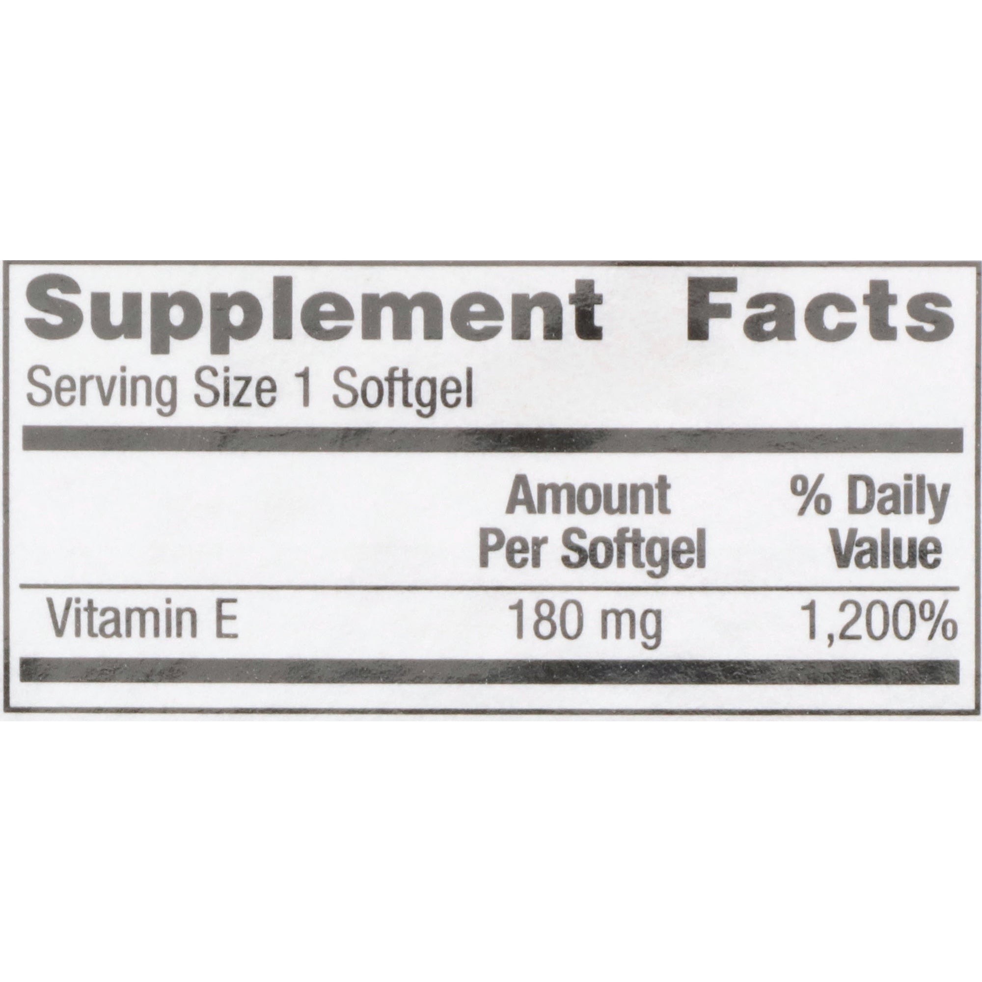Vitamin Supplement Geri-Care Vitamin E 400 IU Strength Softgel 100 per Bottle | 12/Case)