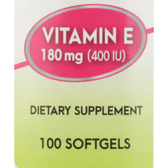 Vitamin Supplement Geri-Care Vitamin E 400 IU Strength Softgel 100 per Bottle | 12/Case)