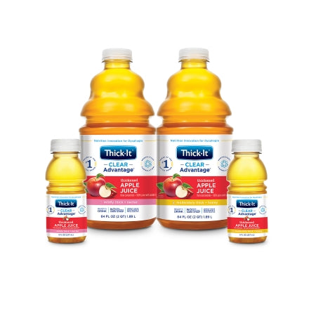 Thickened Beverage Thick-It Clear Advantage 64 oz. Bottle Apple Flavor Liquid IDDSI Level 3 Moderately Thick/Liquidized,Packaging Type- Each