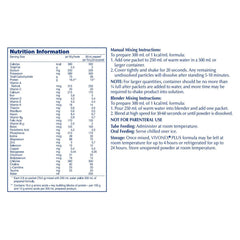 Oral Supplement Vivonex Plus Unflavored Powder 2.8 oz. Individual Packet, Packaging Type- Case