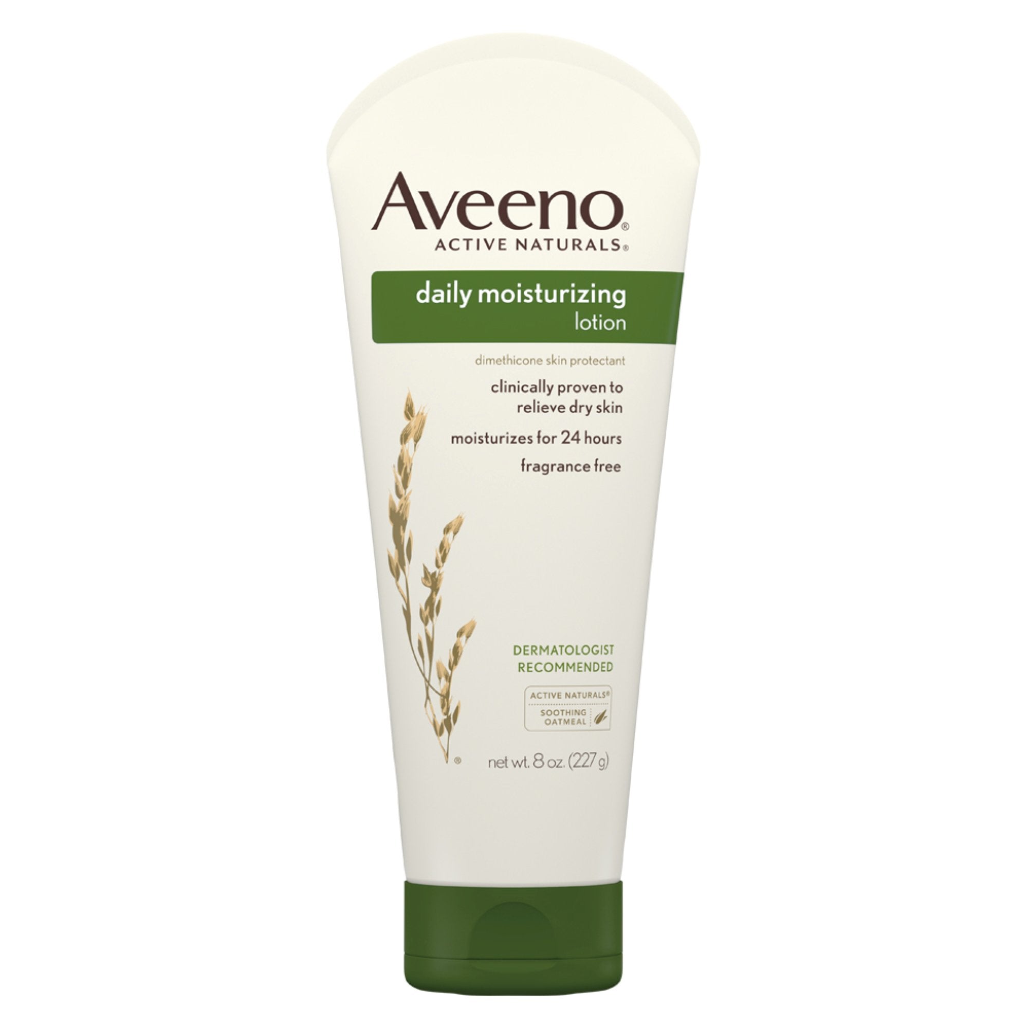 Hand and Body Moisturizer Aveeno Active Naturals 8 oz. Tube Unscented Cream