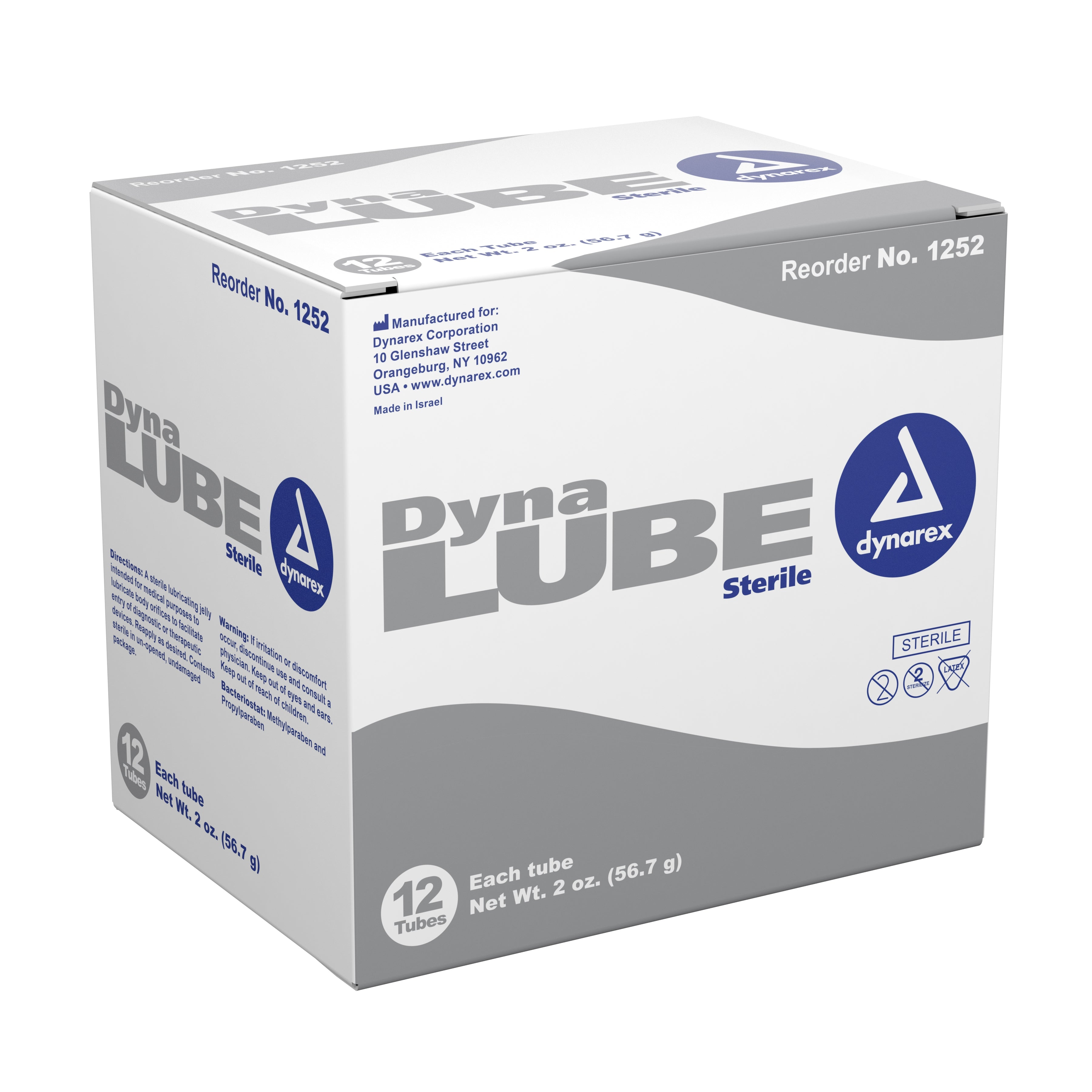 Lubricating Jelly DynaLube 2 oz. Tube Sterile,Packaging Type- Box