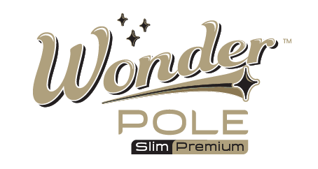 Wonder Pole Slim Premium - Adjustable, Space-Saving Tension Rod for Versatile Home Use, Ideal for Curtains, Shower Curtains, and Room Dividers. Easy Installation!