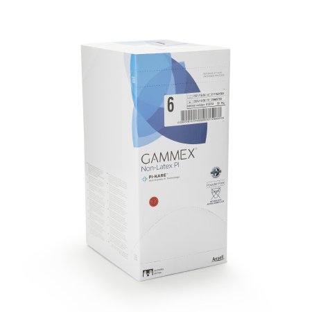 Surgical Glove GAMMEX Non-Latex PI Size 6 Sterile Polyisoprene Standard Cuff Length Micro-Textured White Chemo Tested,Packaging Type- Box