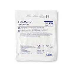 Surgical Glove GAMMEX Non-Latex PI Size 6.5 Sterile Polyisoprene Standard Cuff Length Micro-Textured White Chemo Tested | 50Pair/Box