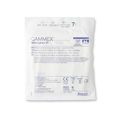 Surgical Glove GAMMEX Non-Latex PI Size 7.5 Sterile Polyisoprene Standard Cuff Length Micro-Textured White Chemo Tested | 4Box/Case