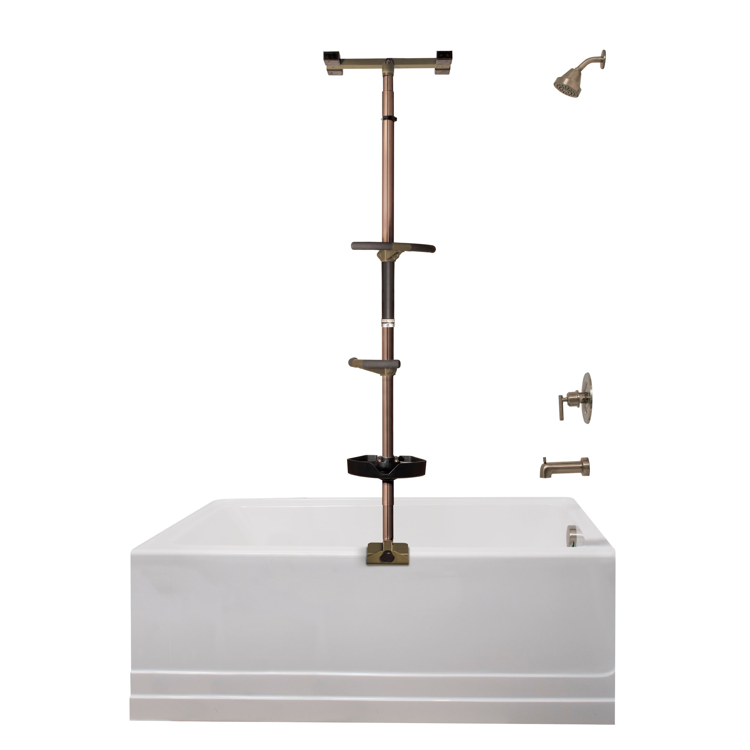 Wonder Bathtub Pole Premium - Sturdy & Adjustable Support for Safety & Stability. Ideal for Seniors & Kids, Enhances Bathing Experience & Prevents Slips.