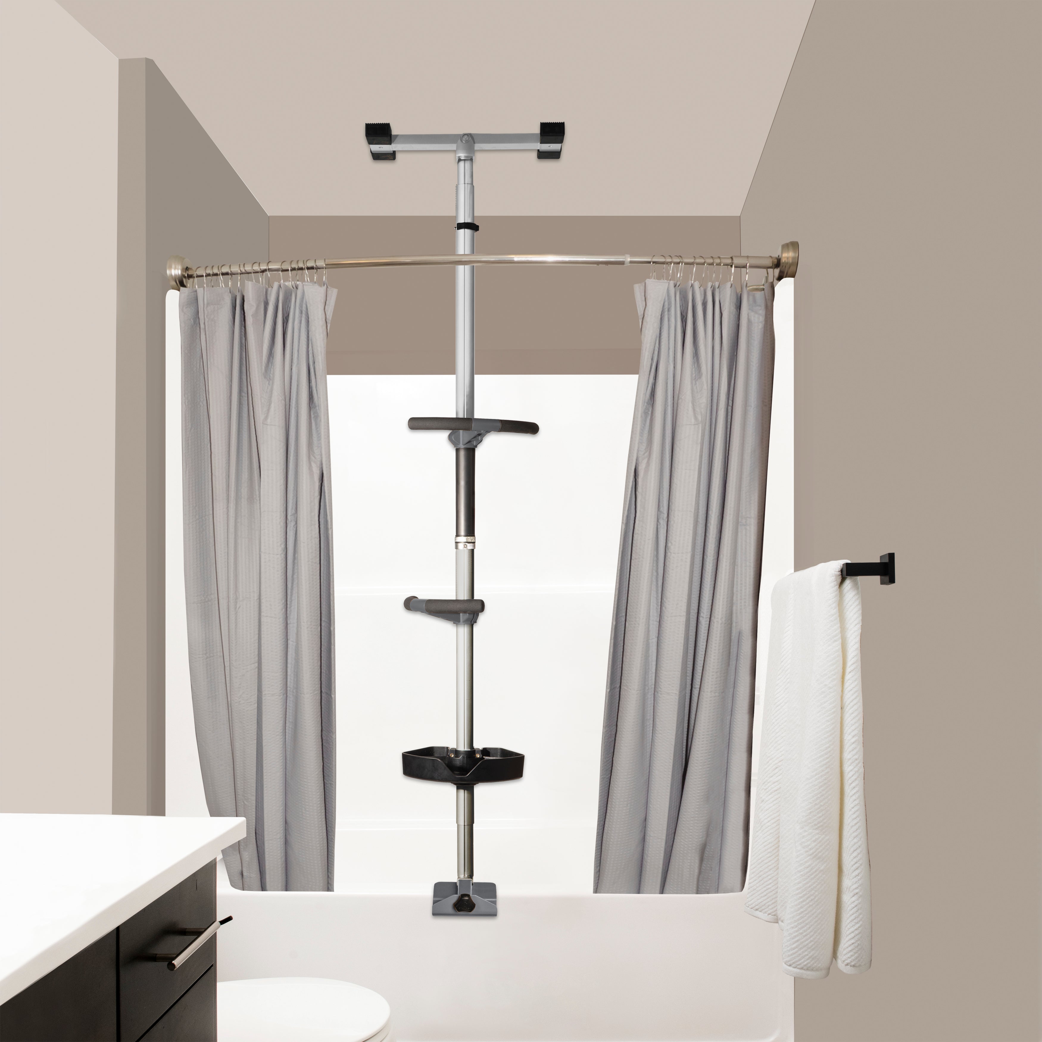 Wonder Bathtub Pole Premium - Sturdy & Adjustable Support for Safety & Stability. Ideal for Seniors & Kids, Enhances Bathing Experience & Prevents Slips.