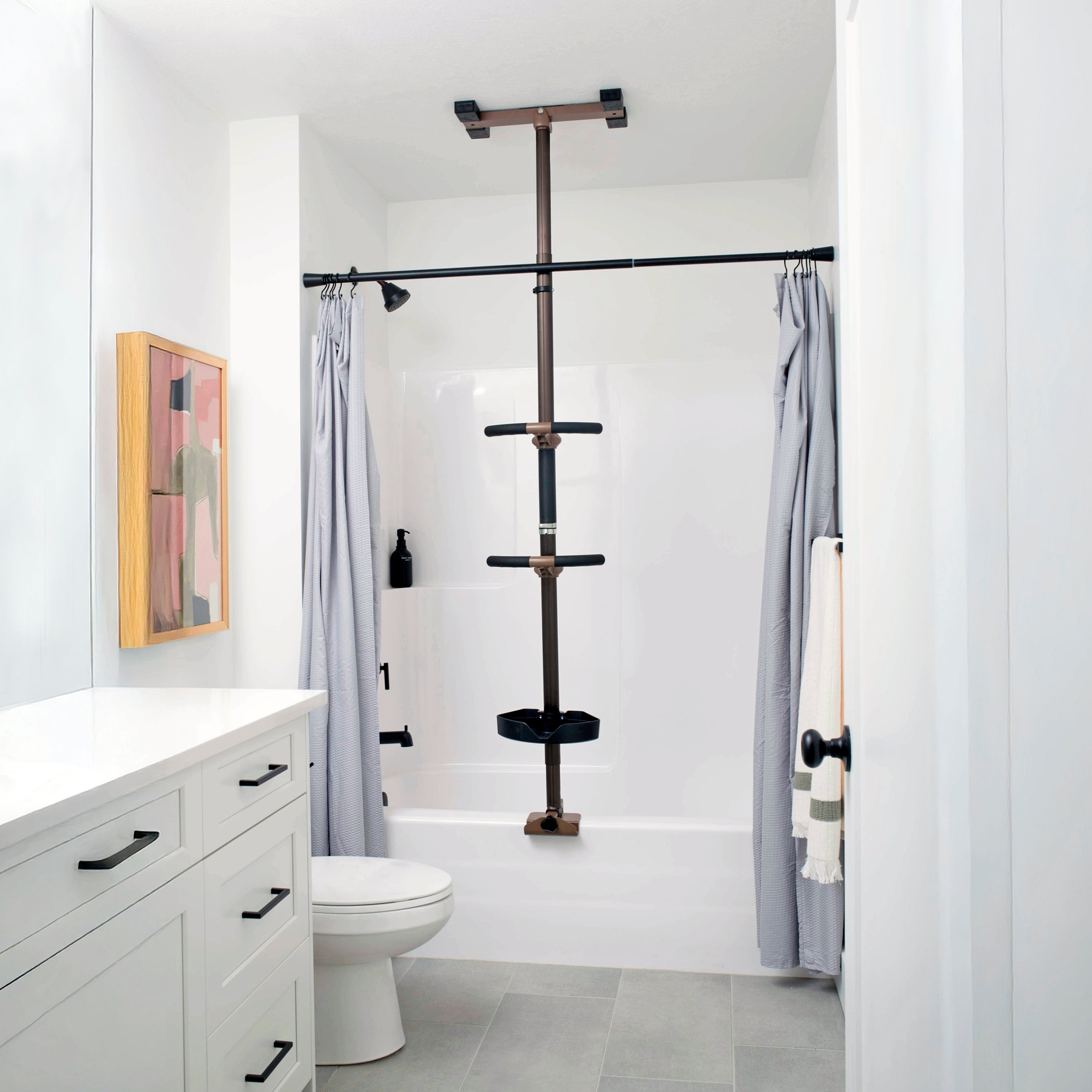 Wonder Bathtub Pole Premium - Sturdy & Adjustable Support for Safety & Stability. Ideal for Seniors & Kids, Enhances Bathing Experience & Prevents Slips.