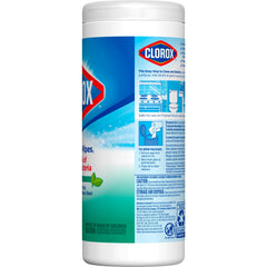 Clorox Surface Disinfectant Cleaner Premoistened Bleach Free Manual Pull Wipe 35 Count Canister Fresh Scent NonSterile | 12COUNT/CASE