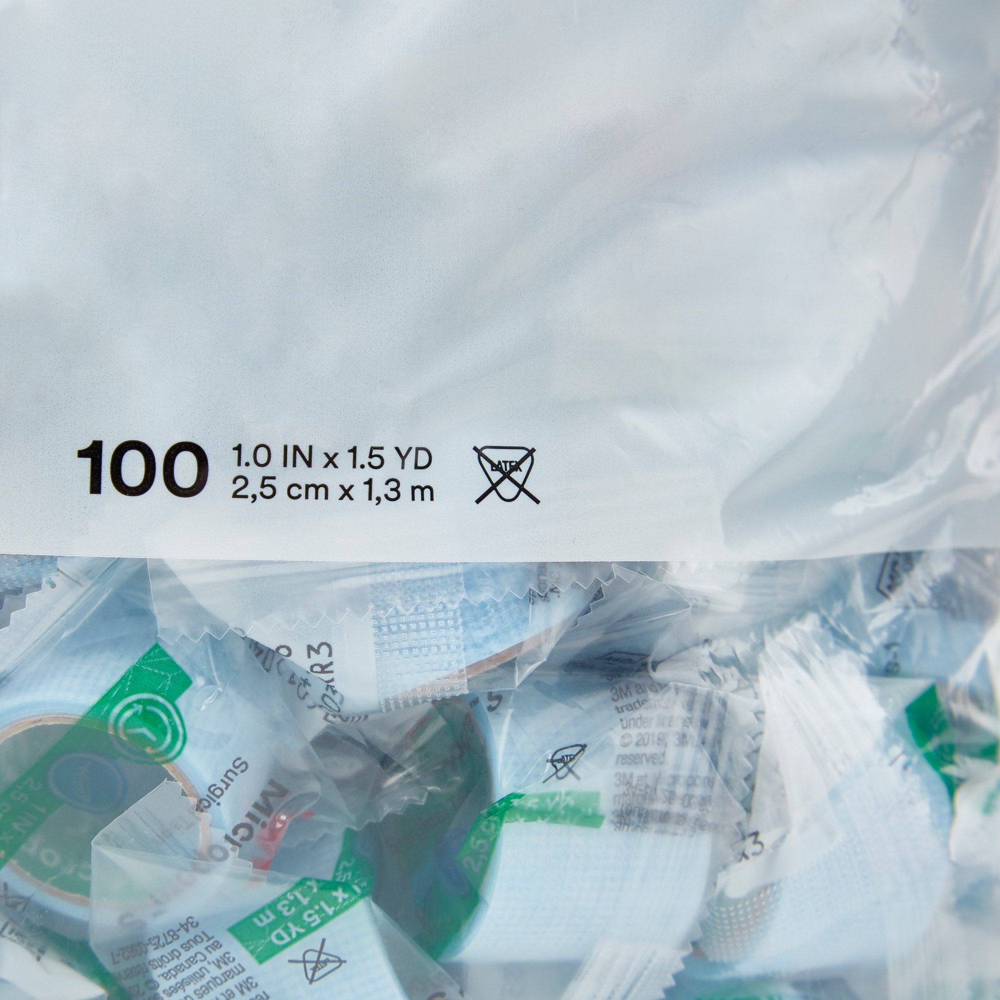 Medical Tape 3M Micropore S Blue 1 Inch X 1-1/2 Yard Silicone NonSterile