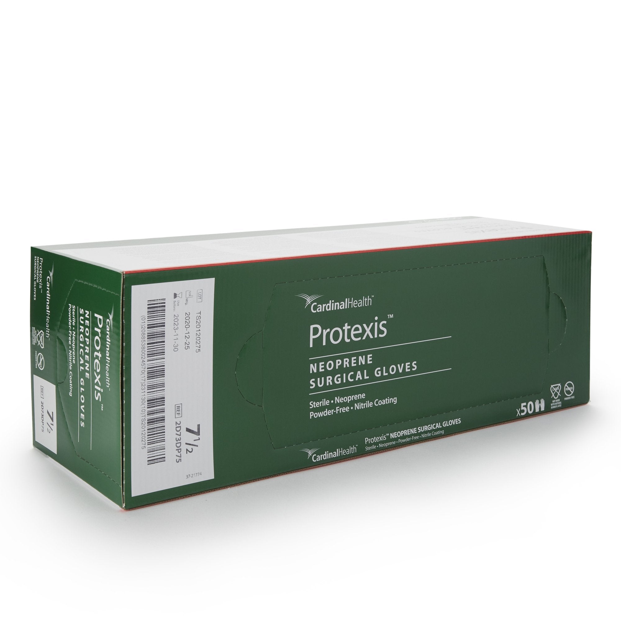 Surgical Glove Protexis (formerly Duraprene Plus ) Size 7.5 Sterile Polychloroprene Standard Cuff Length Smooth Ivory Chemo Tested
