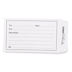 Medication Envelope Tech-Med White 3-/2 X 2-1/4 Inch, Packaging Type- Box