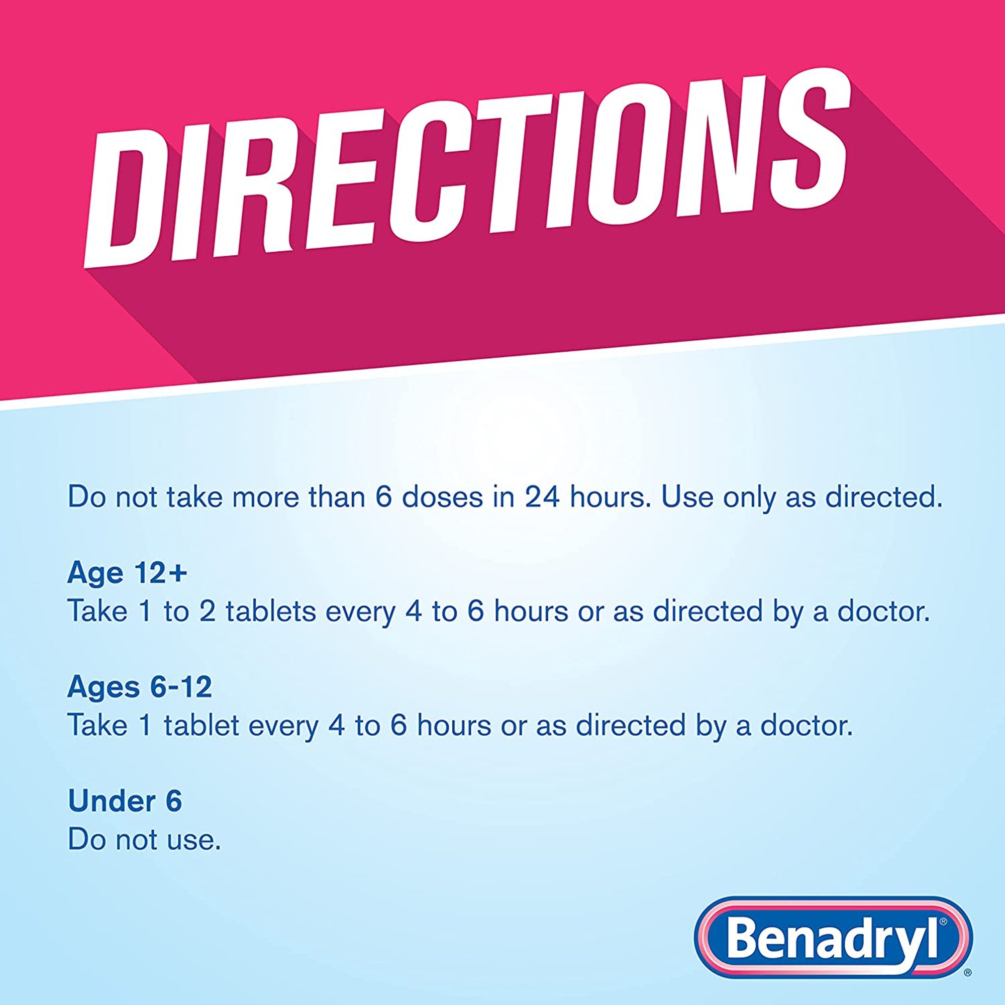 Allergy Relief Benadryl 25 mg Strength Tablet 24 per Box, Packaging Type- Case