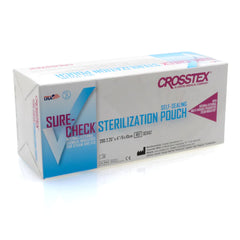 Sterilization Pouch Sure-Check Ethylene Oxide (EO) Gas / Steam 2-1/4 X 4 Inch Transparent Self Seal Film, Packaging Type- Box