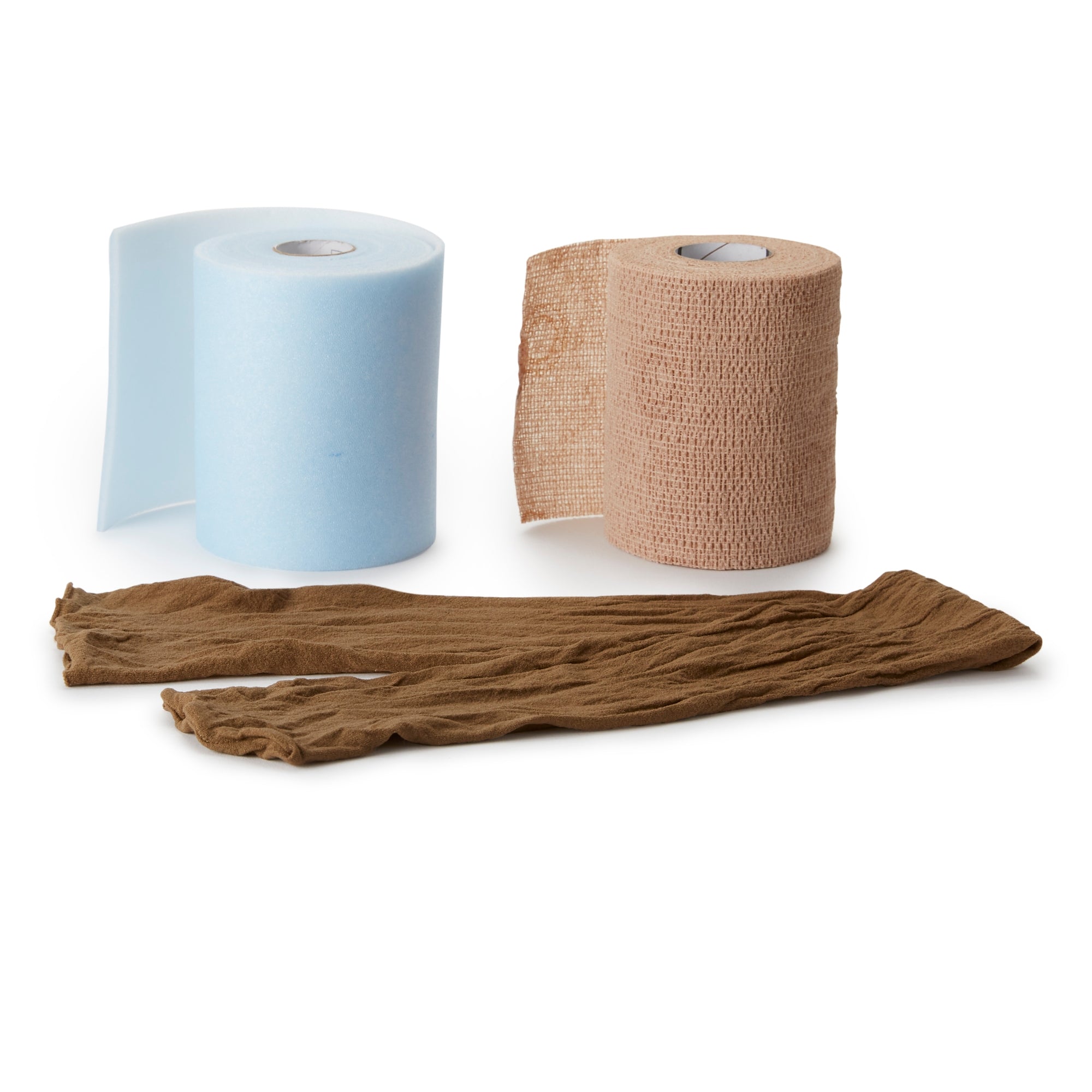 2 Layer Compression Bandage System CoFlex TLC XL with Indicators 4 Inch X 5-2/5 Yard / 4 Inch X 7 Yard Self-Adherent / Pull On Closure Tan NonSterile 35 to 40 mmHg, Packaging Type- Box