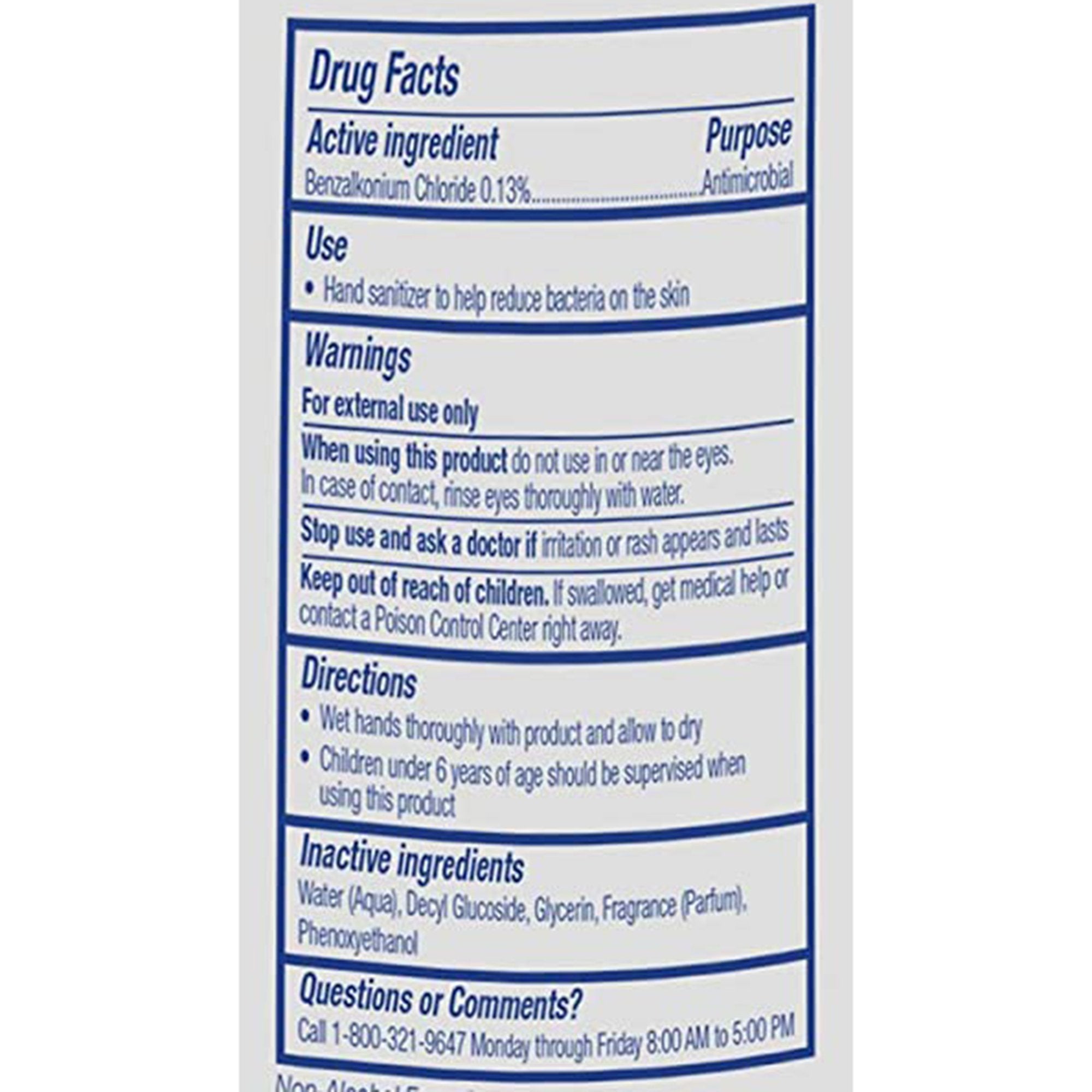 Toallitas desinfectantes para manos Purell, 270 unidades, BZK (cloruro de benzalconio), envase en caja
