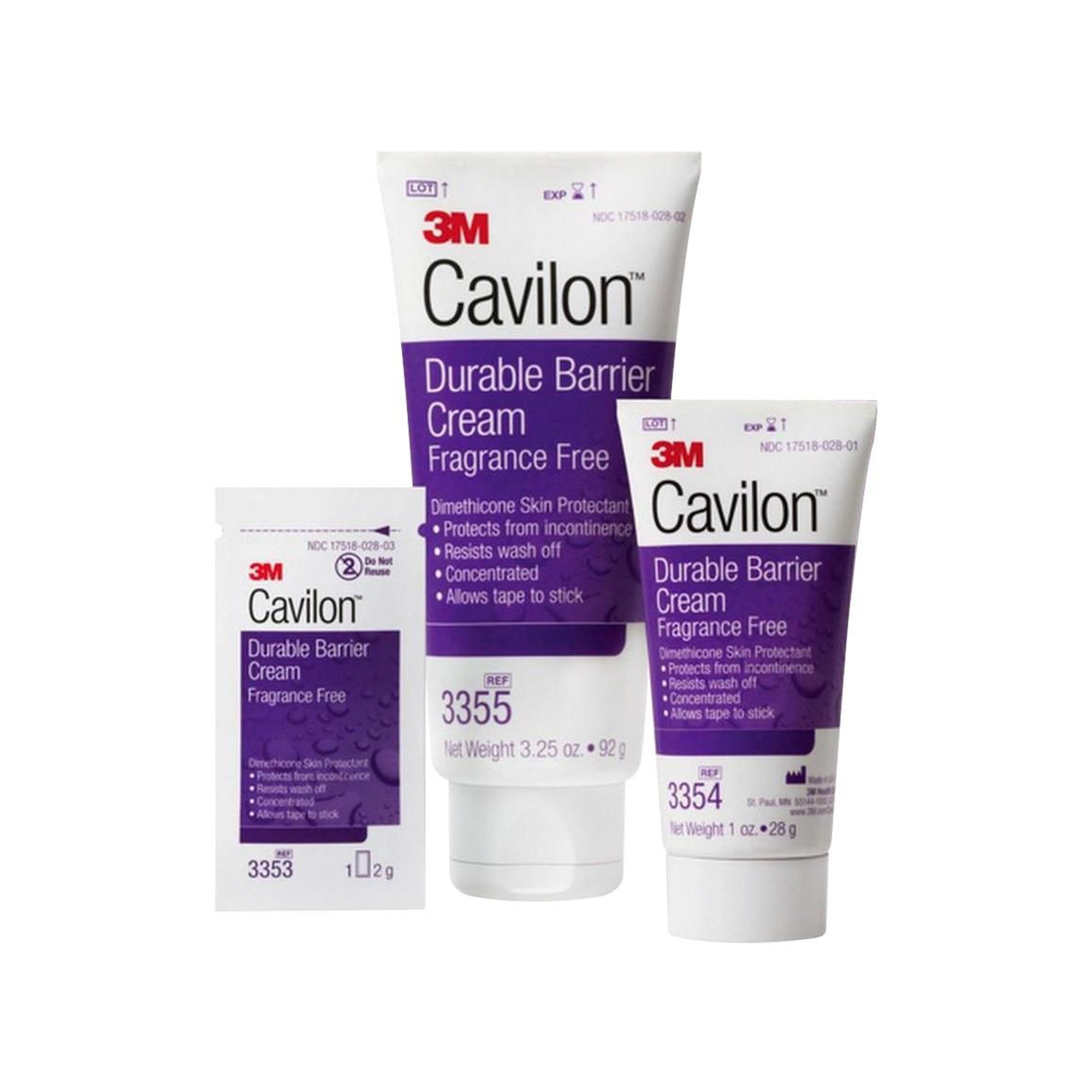 Skin Protectant 3M Cavilon 2 Gram Individual Packet Unscented Cream CHG Compatible,Packaging Type- Each