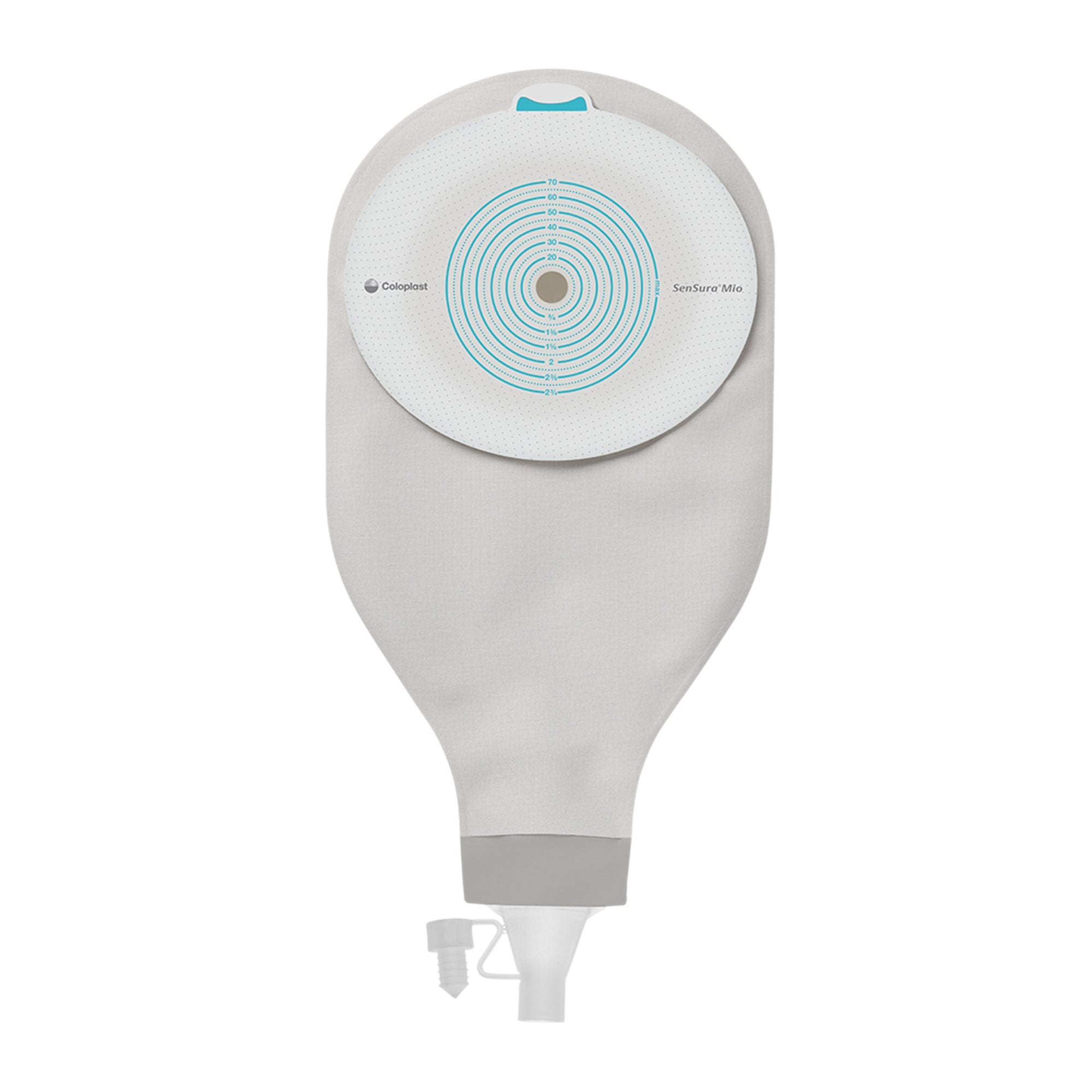 Ostomy Pouch SenSura Mio High Output One-Piece System Flat, Trim to Fit 10 to 70 mm Stoma Drainable