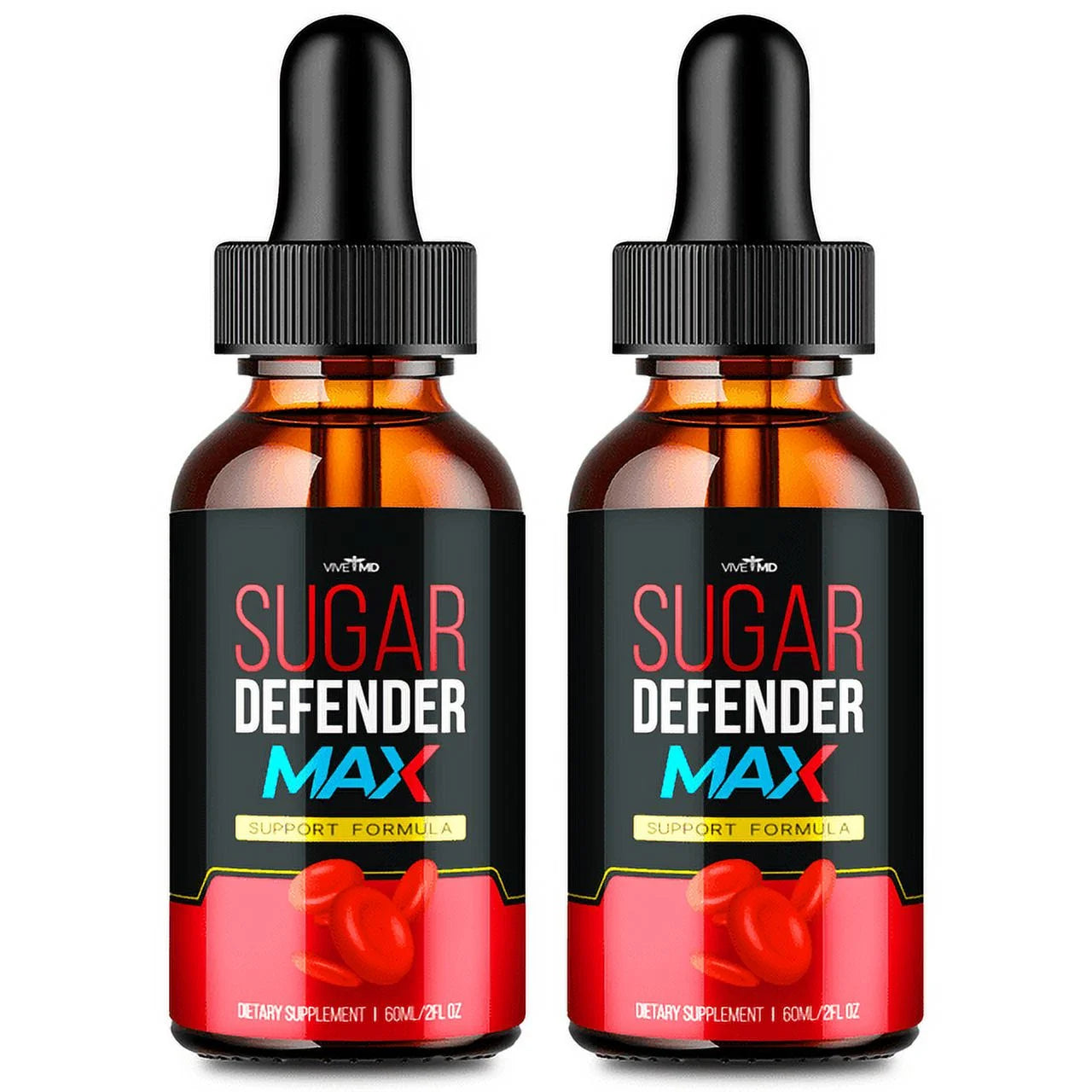 Sugar Defender Drops Max Sugar Defender 24 Drops Max for Maximum Strength Sugar Defender Drops Reviews, Sugar Defender Liquid, Sugar Defender Supplement Advanced Formula (2 Pack)