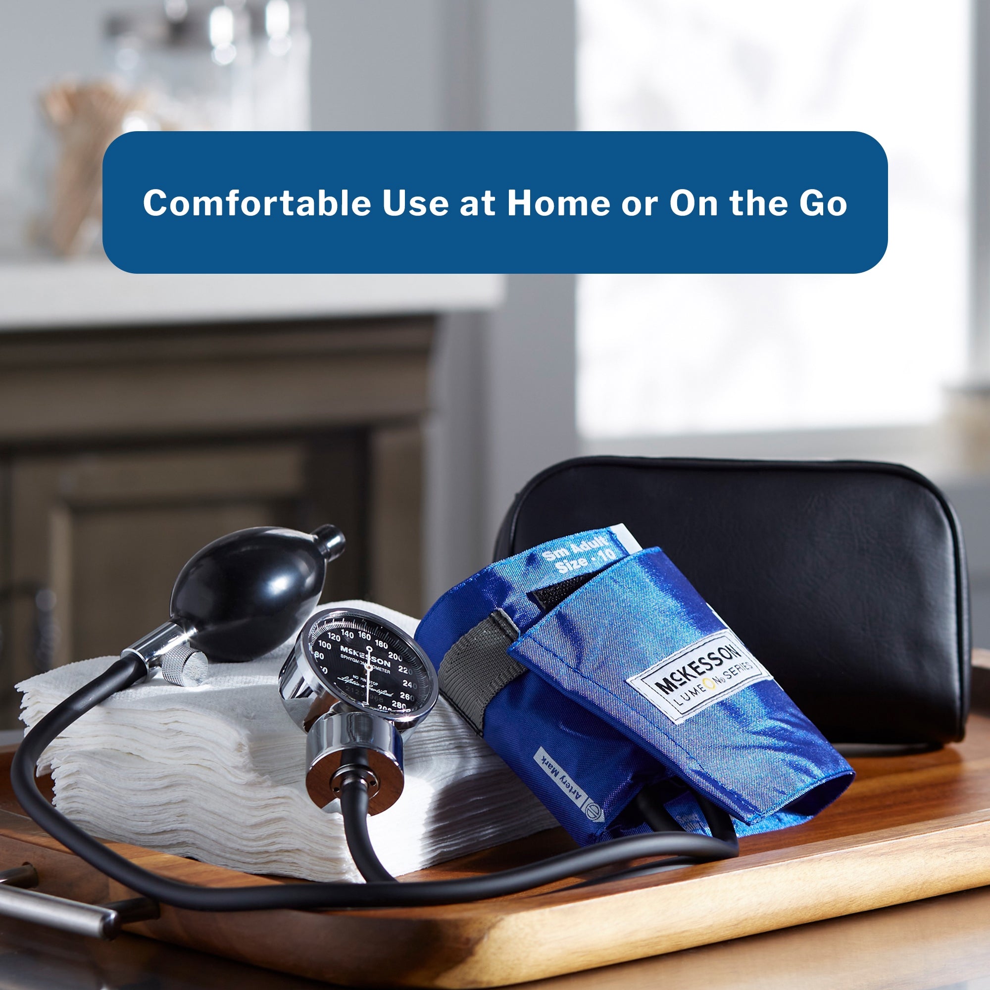 Aneroid Sphygmomanometer Unit McKesson LUMEON Small Adult Cuff Nylon Cuff 19 - 27 cm Pocket Aneroid, Packaging Type- Case