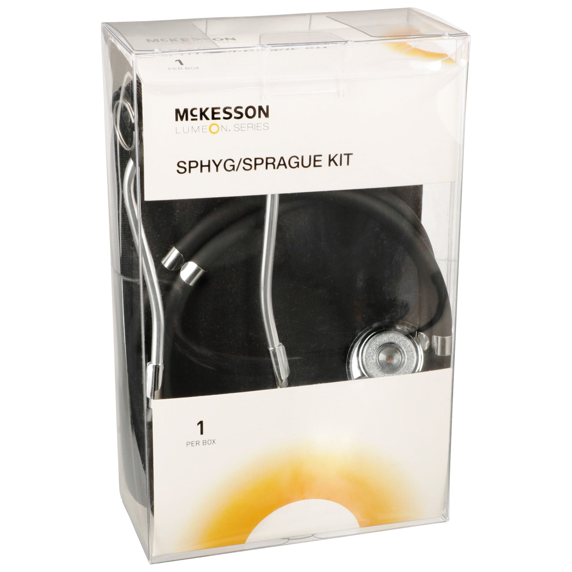Reusable Aneroid / Stethoscope Set McKesson Brand 23 to 33 cm Adult Cuff Dual Head Sprague Stethoscope Pocket Aneroid, Packaging Type- Box