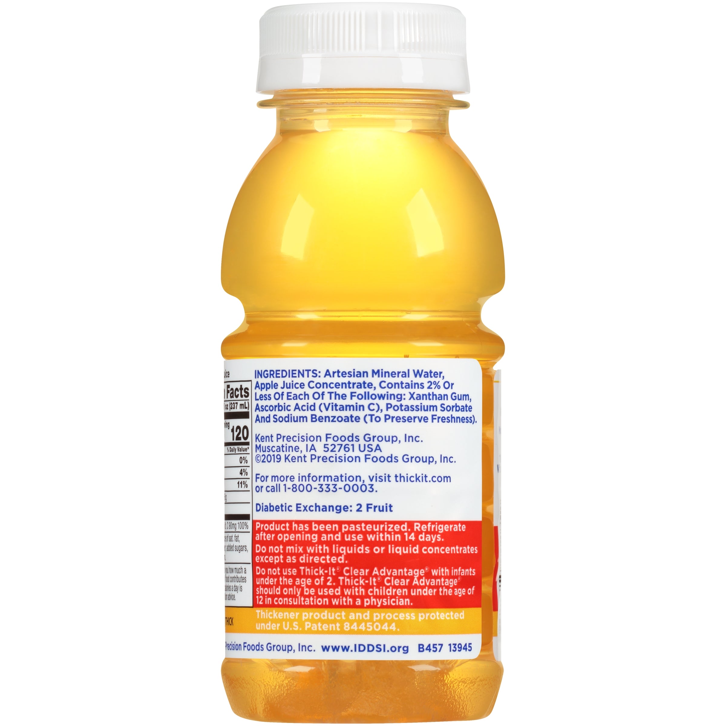 Thickened Beverage Thick-It Clear Advantage 8 oz. Bottle Apple Flavor Liquid IDDSI Level 3 Moderately Thick/Liquidized,Packaging Type- Each