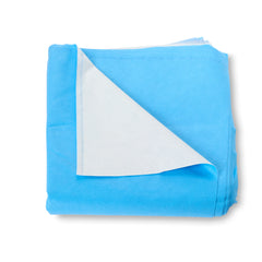 QUICK CHECK* H400 Sterilization Wrap White / Blue 36 X 36 Inch Dual Layer SMS Polypropylene Steam / EO Gas / Hydrogen Peroxide, Packaging Type- Case