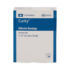 Adhesive Strip Curity Sensitive Skin 1 X 3 Inch Plastic Rectangle Tan Sterile, Packaging Type- Case
