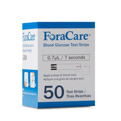 Blood Glucose Test Strips FORA GD20 50 Strips per Pack