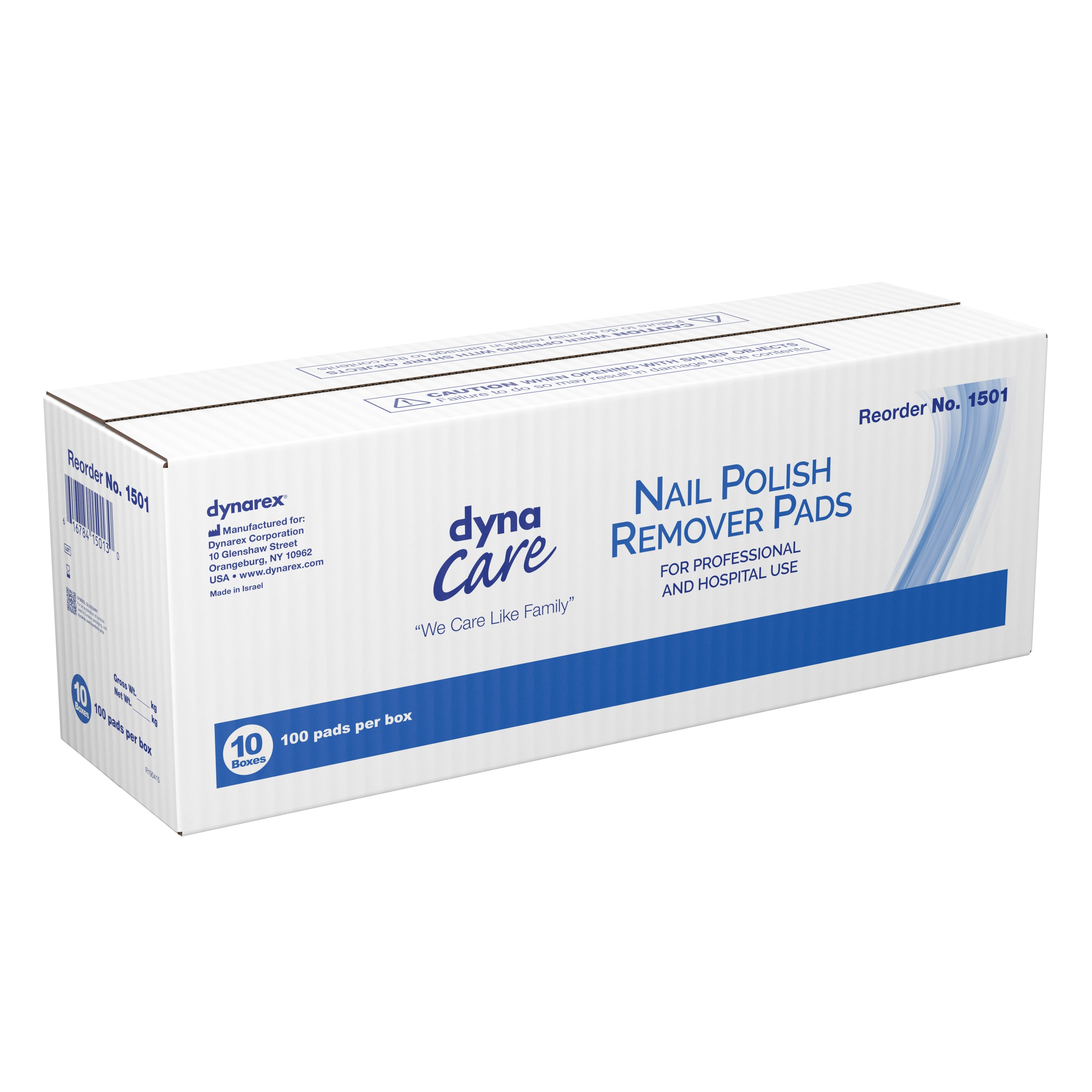 Nail Polish Remover Pad dynaCare 1.97 X 2.48 Inch, Packaging Type- Case