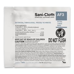 Sani-Cloth AF3 Surface Disinfectant Cleaner Premoistened Germicidal Manual Pull Wipe 50 Count Individual Packet Mild Scent NonSterile | 50PK/Box
