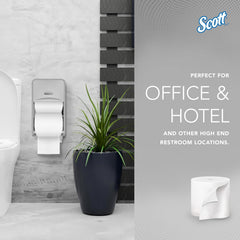 Toilet Tissue Scott Essential White 2-Ply Standard Size Coreless Roll 1000 Sheets 3-9/10 X 4 Inch, Packaging Type - Case