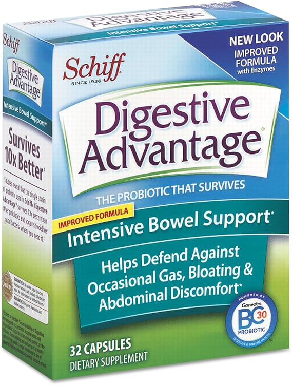 Probiotic Dietary Supplement Digestive Advantage 32 per Box Capsule, Packaging Type- Box