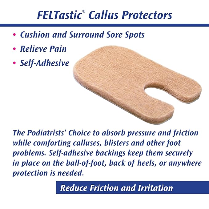 felt callus protectors pk 8