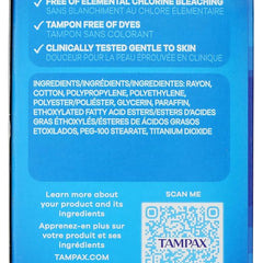 tampon tampax pearl light regular super absorbency plastic applicator individually wrapped packaging type box