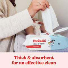baby wipe huggies simply clean soft pack unscented 64 count packaging type case