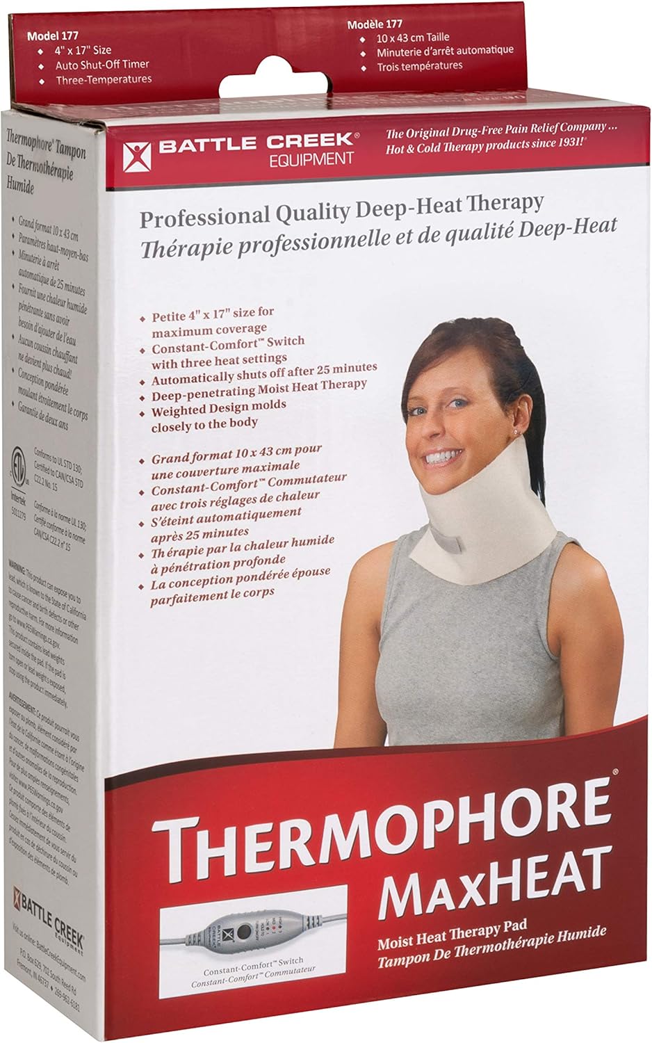 thermophore maxheat petite neck size 4 x17